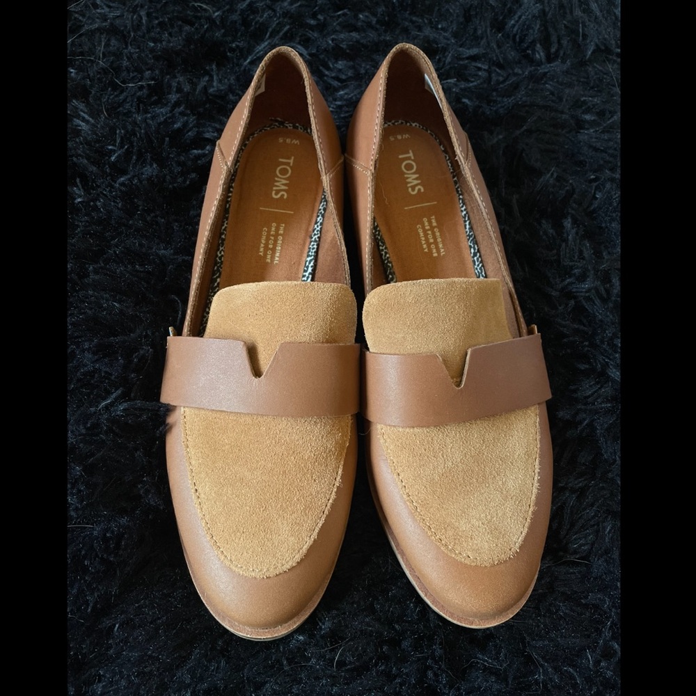 TOMS Tan Vegetable Tanned Leather Loafer